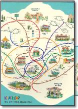Singapore MRT & LRT train / rail map